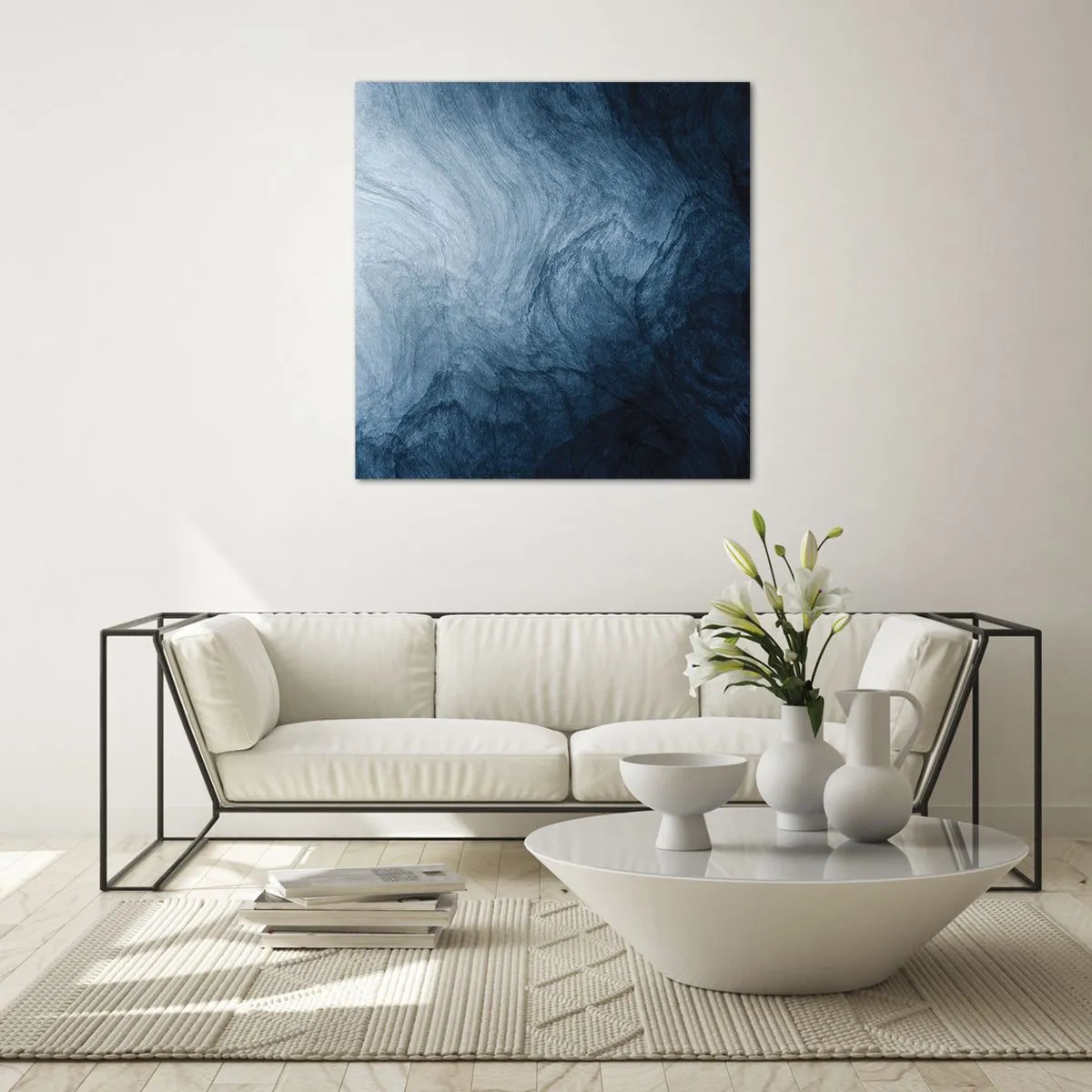 Obraz na skle - Sáhnout do hlubin - 70x70 cm