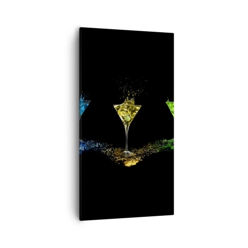 Obraz na plátně - Barvy radosti v křišťálovém skle - 55x100 cm