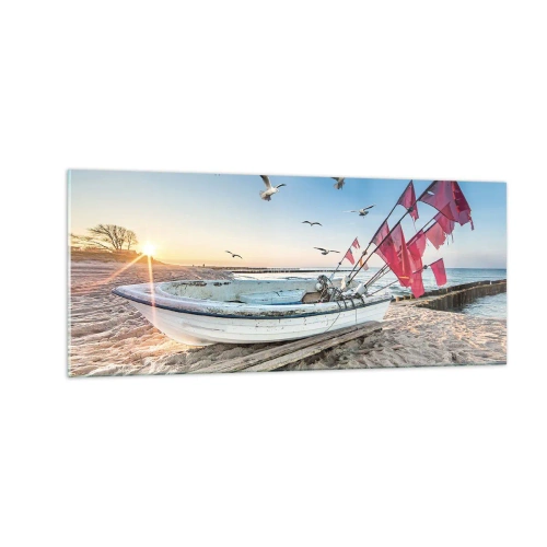 Obraz na skle - Zasloužená přestávka - 100x40 cm