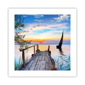 Plakát - Dobrý večer - 40x40 cm