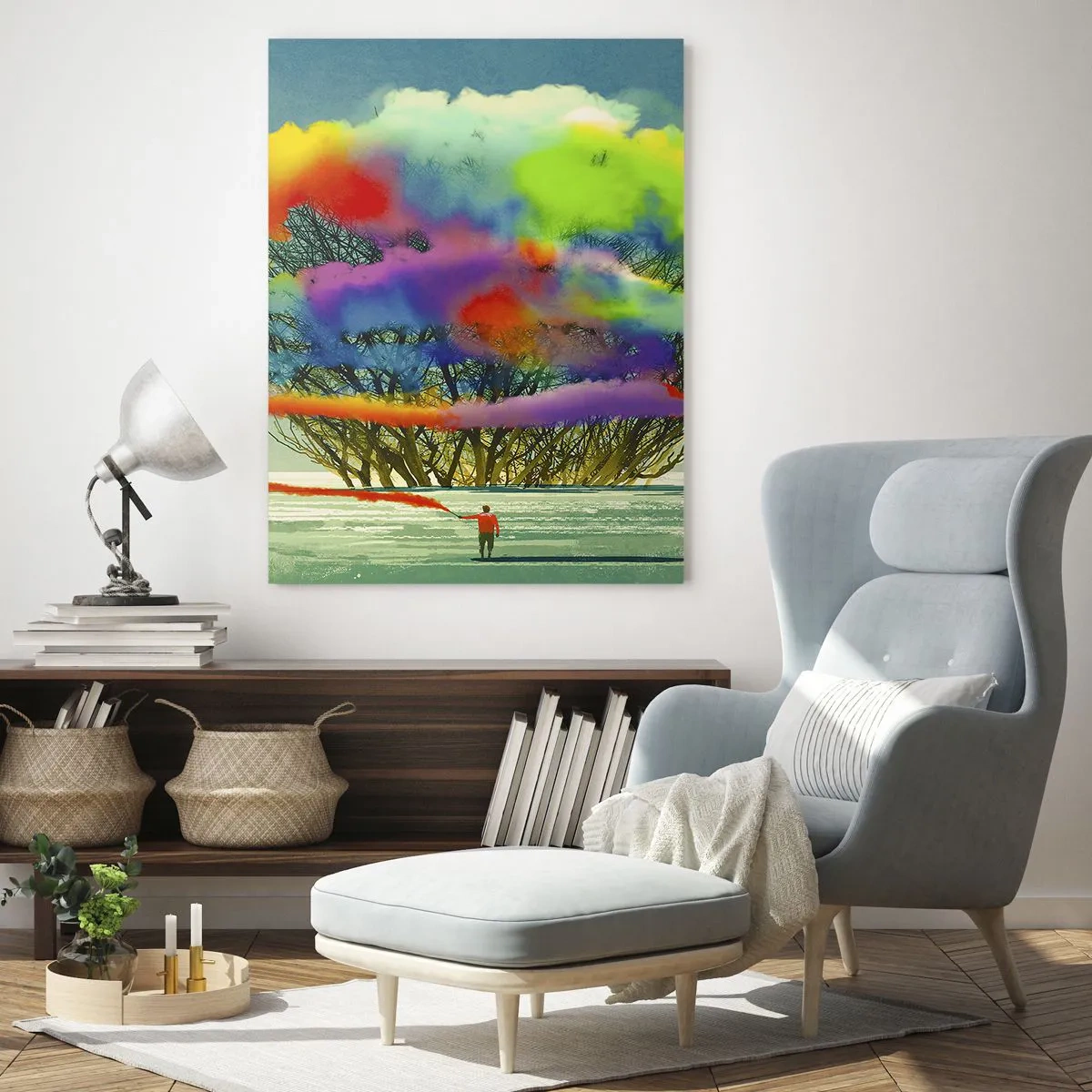 Obraz na skle - Oživit tento svět - 70x100 cm