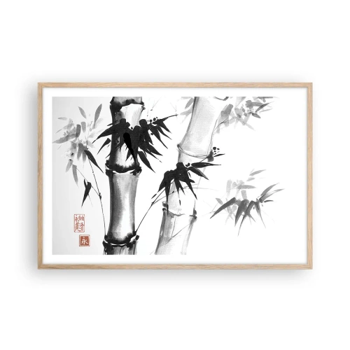 Plakát v rámu světlý dub - Blízký záběr na orient - 91x61 cm