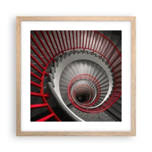 Plakát v rámu světlý dub - Architektonické hry - 40x40 cm