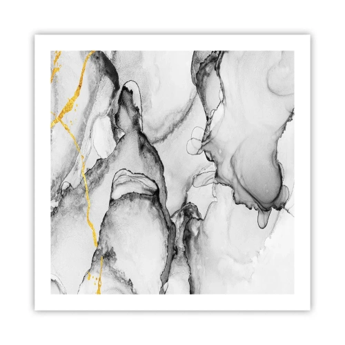 Plakát - Kompozice se zlatým motivem - 60x60 cm