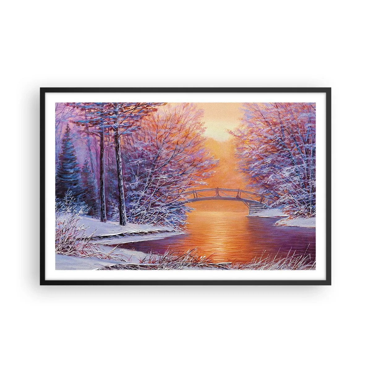 Plakát v černém rámu - Sejdeme se zde - 91x61 cm