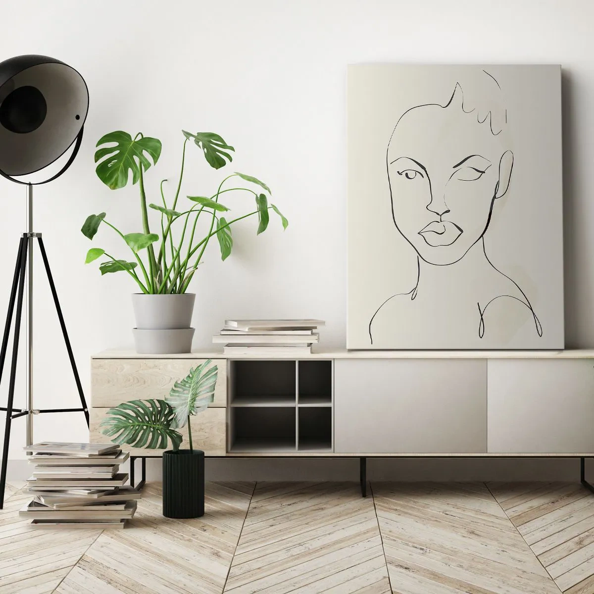 Obraz na plátně - Obrys smyslnosti - 70x100 cm