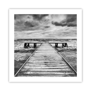 Plakát - Čekám na vítr, co rozfouká… - 50x50 cm