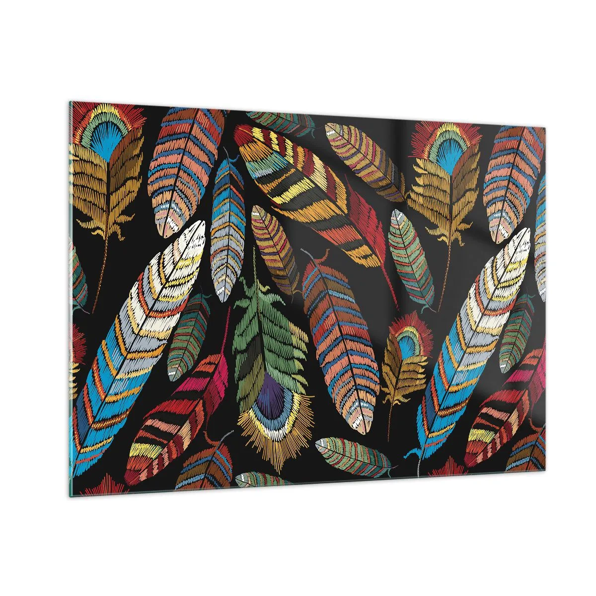 Obraz na skle - Ptačí karneval - 100x70 cm