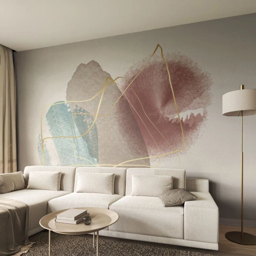 Fototapeta Premium Sand - Korálky prostoru - Abstrakce, Kus, Moderní vzor - 100x70 cm