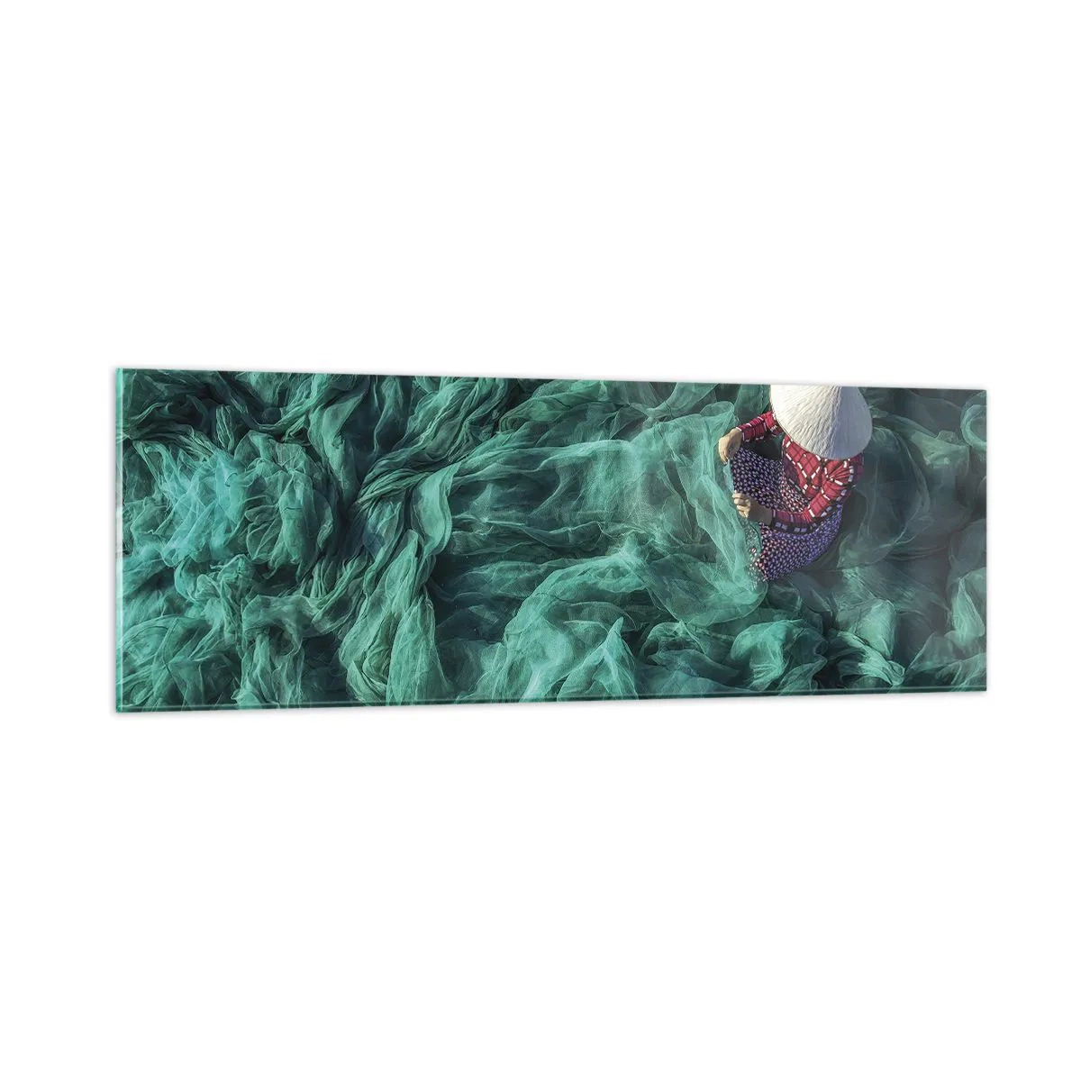 Obraz na skle - V moři sítí - 90x30 cm