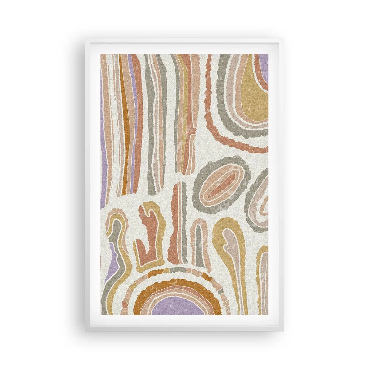 Plakát v bílém rámu - Barevné průřezy - 61x91 cm