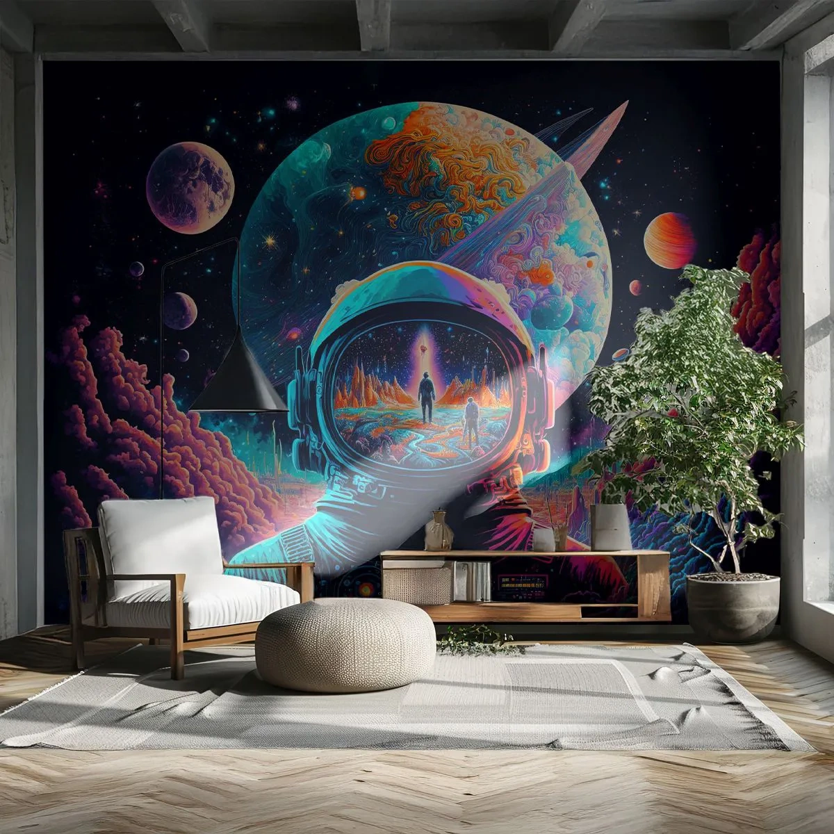 Fototapeta Premium Canvas - Filosofům se to ani nesnilo - Astronaut, Futuristický, Kosmos - 250x175 cm