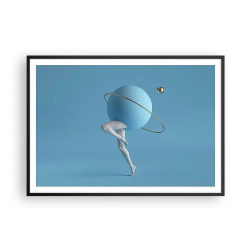 Plakát v černém rámu - Šílenství planet - 100x70 cm