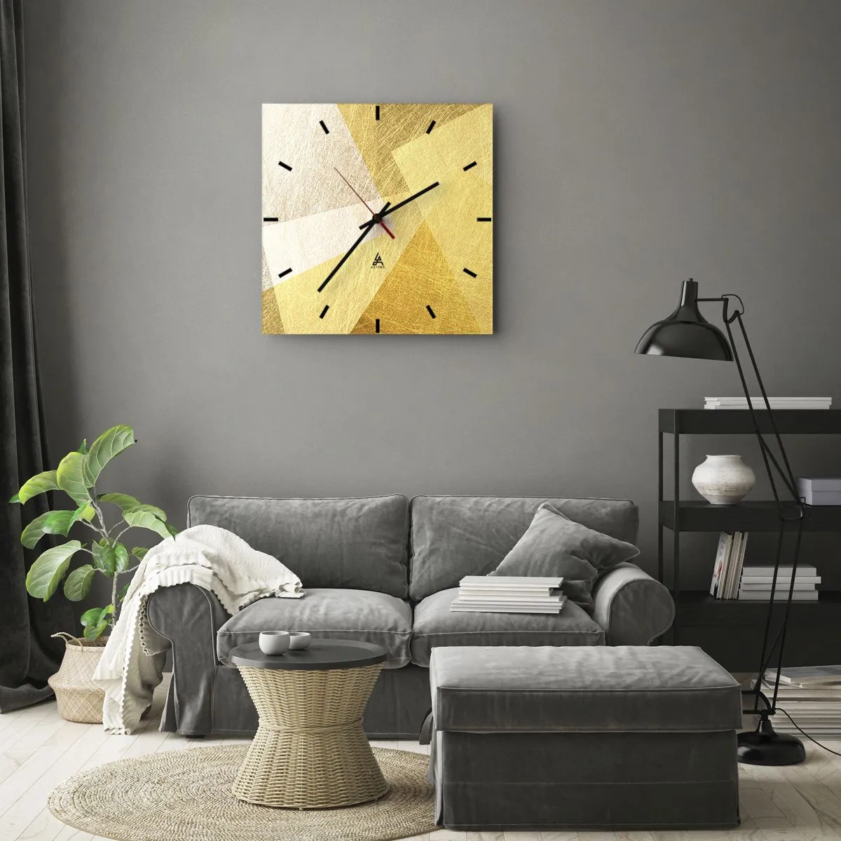 Nástěnné hodiny - Počasí geometrie - 30x30 cm