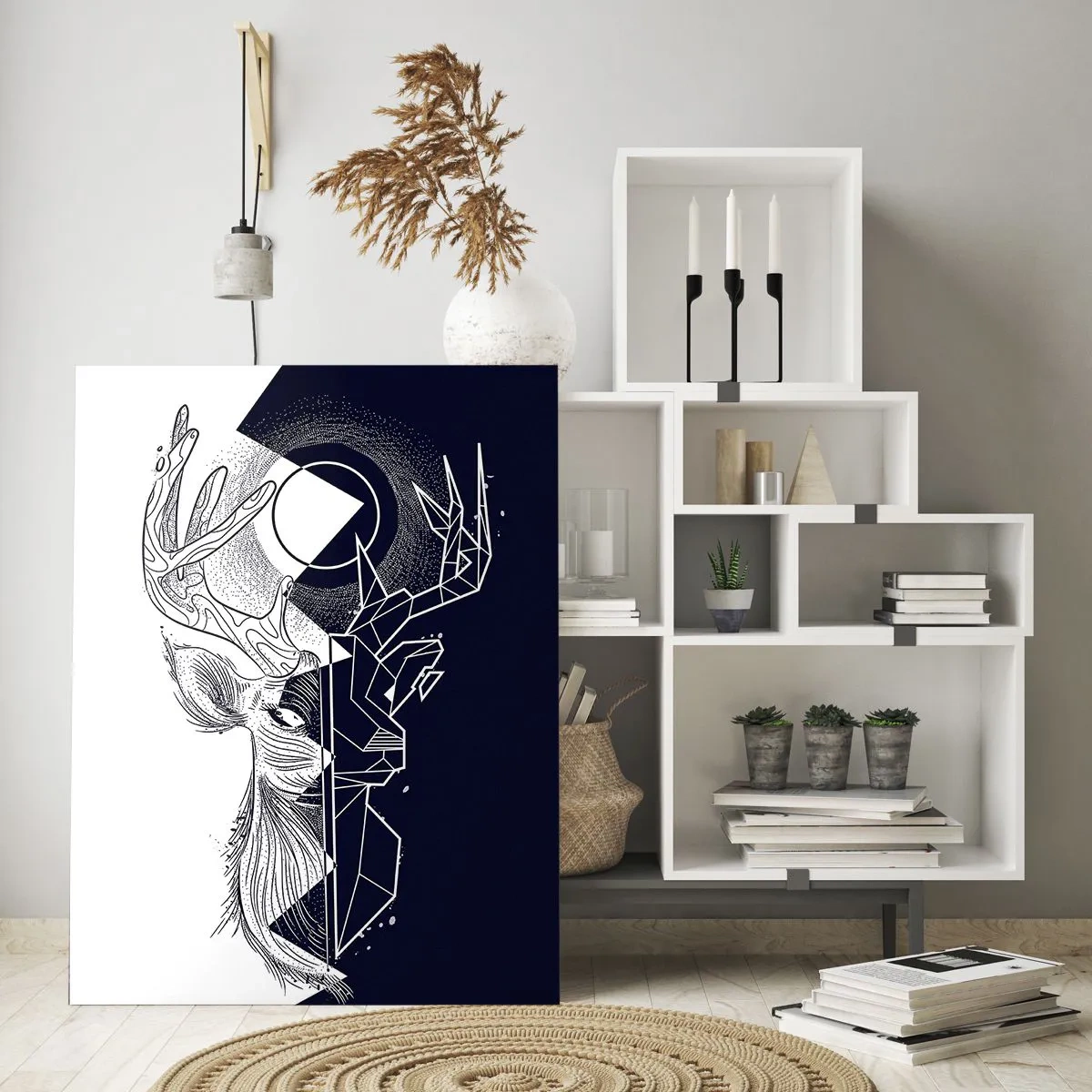 Obraz na skle - Válka a jednota opaků - 50x70 cm