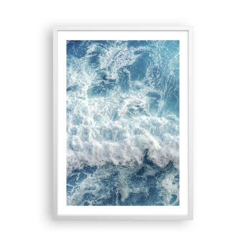 Plakát v bílém rámu - Radostně a skákavě - 50x70 cm