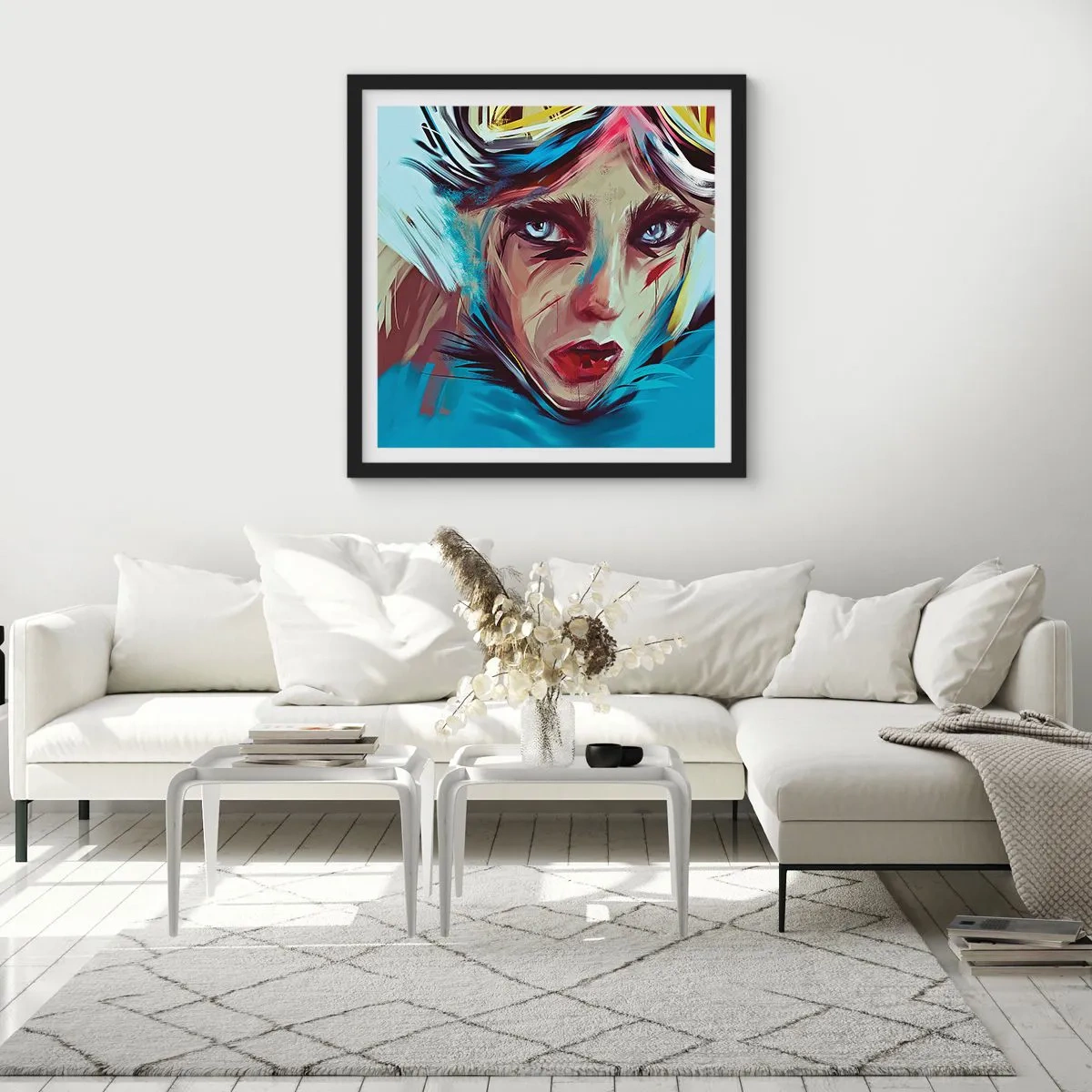 Plakát v černém rámu - Silniční válečnice - 60x60 cm