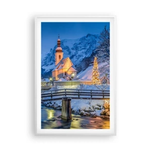 Plakát v bílém rámu - Duch Vánoc - 61x91 cm