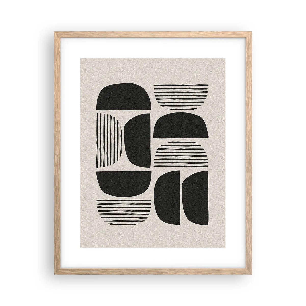 Plakát v rámu světlý dub - Polovičaté soustavy - 40x50 cm