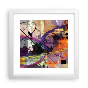 Plakát v bílém rámu - Lze přímo nebo kolem - 30x30 cm