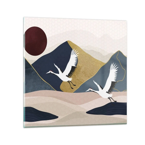 Obraz na skle - Opět uběhl další den - 70x70 cm