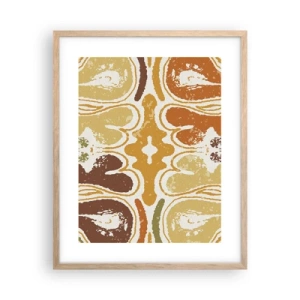 Plakát v rámu světlý dub - Sentimentální abstrakce - 40x50 cm