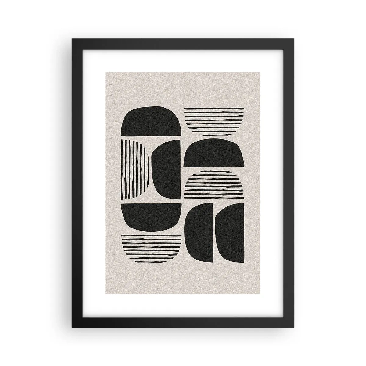 Plakát v černém rámu - Polovičaté soustavy - 30x40 cm