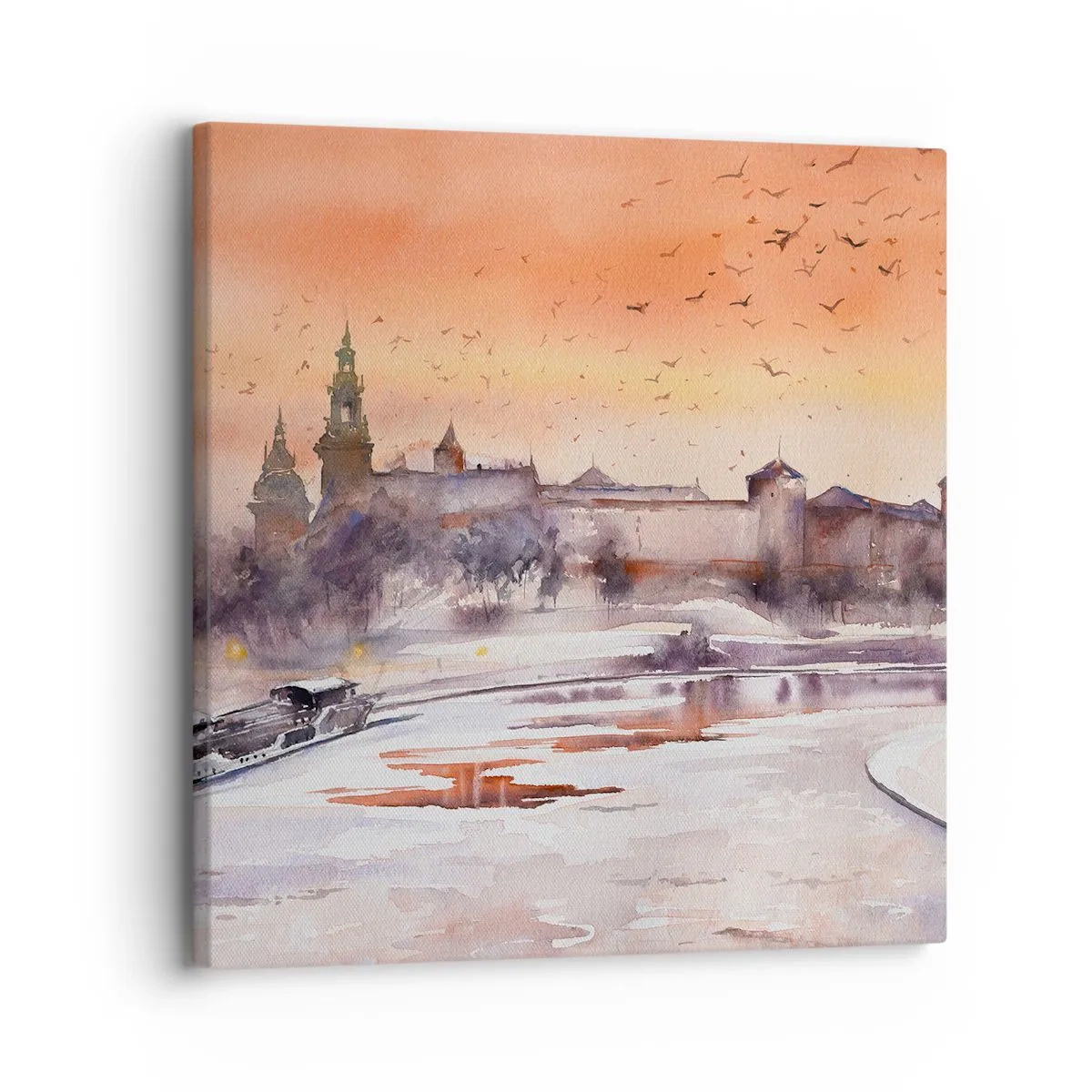 Obraz na plátně - Královský západ slunce - 30x30 cm