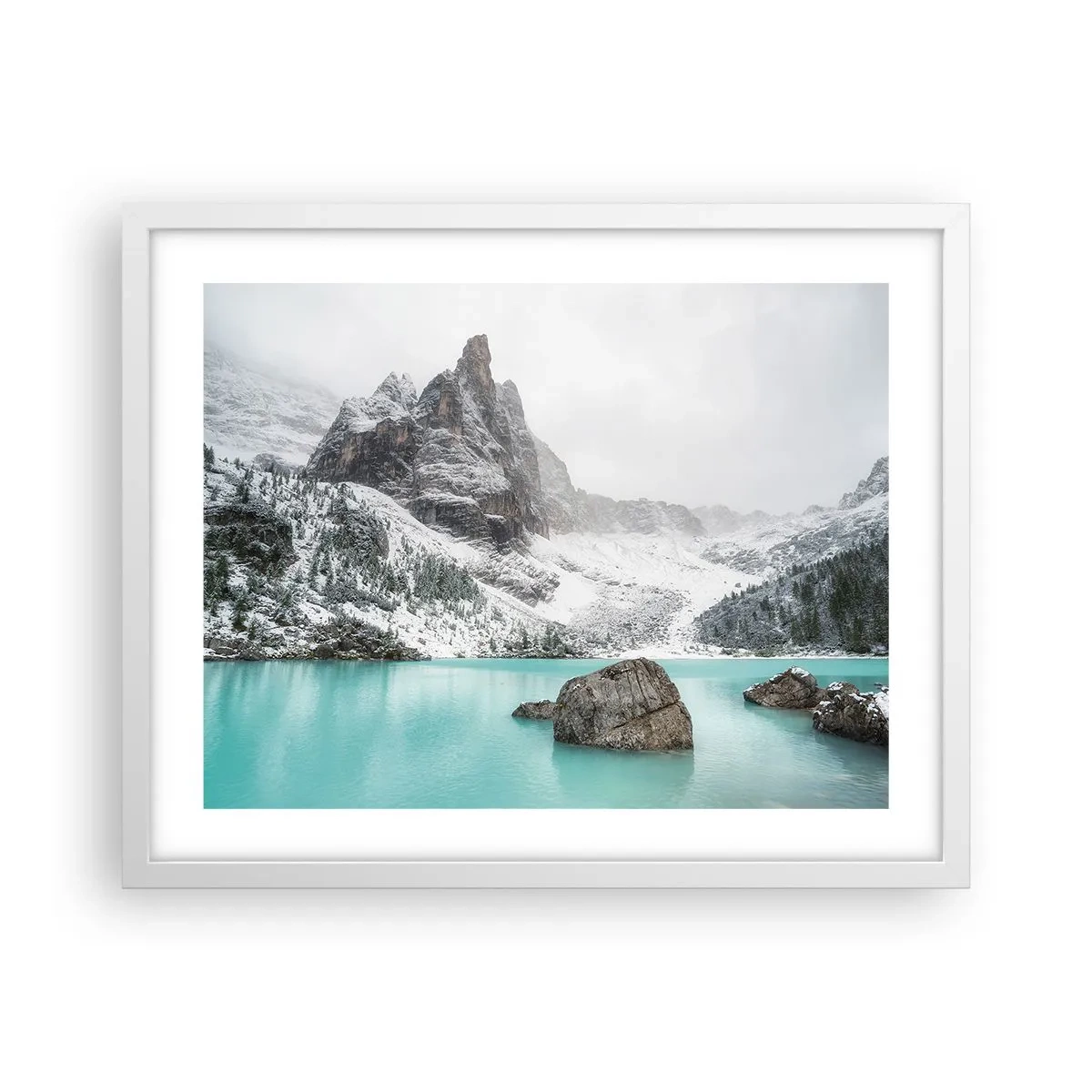 Plakát v bílém rámu - Na stráži - 50x40 cm