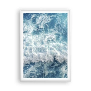 Plakát v bílém rámu - Radostně a skákavě - 70x100 cm