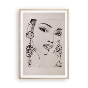 Plakát v rámu světlý dub - Nejkrásnější klenot - 70x100 cm