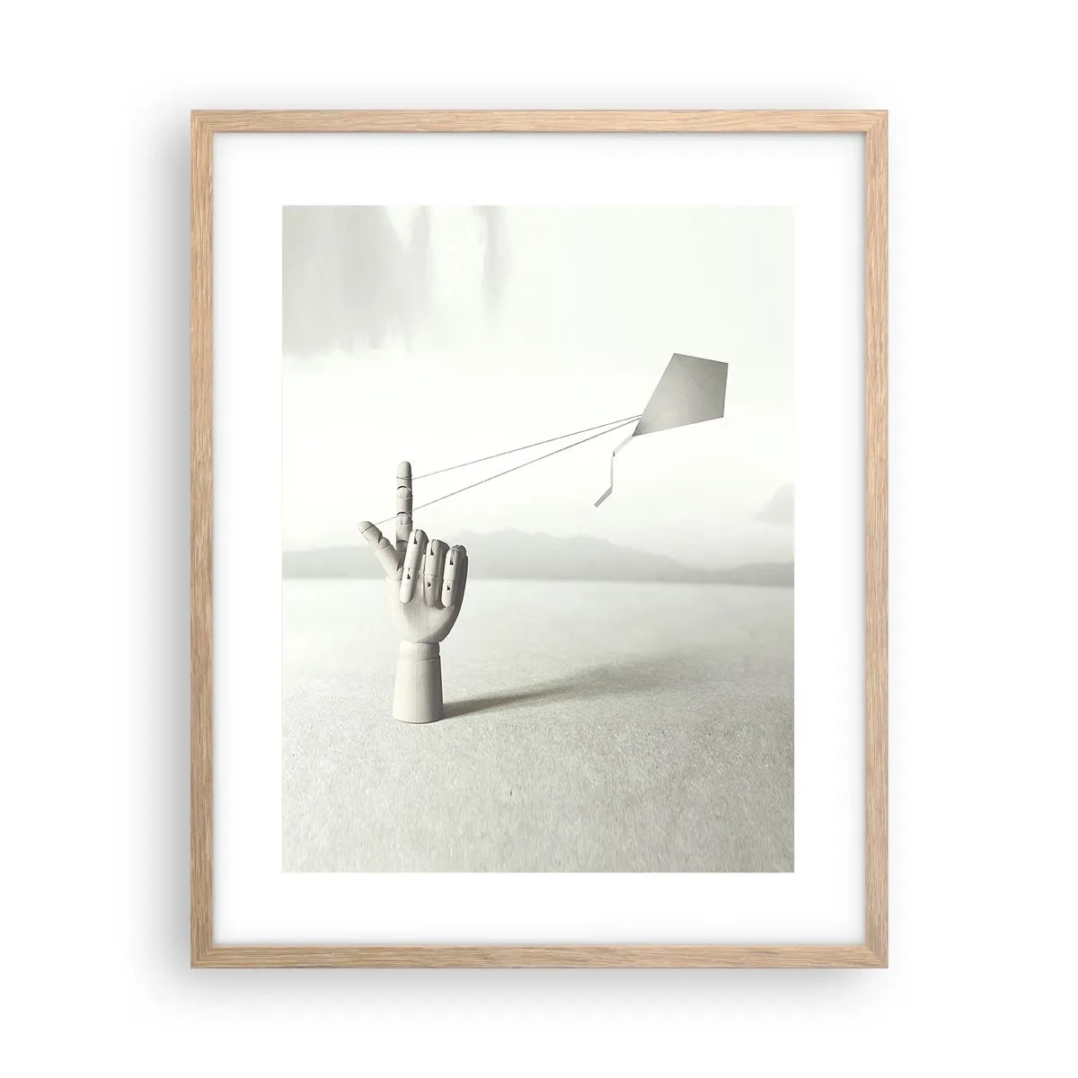 Plakát v rámu světlý dub - Výzva - 40x50 cm