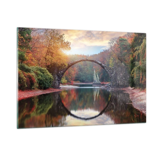 Obraz na skle - Za zrcadlem - 120x80 cm