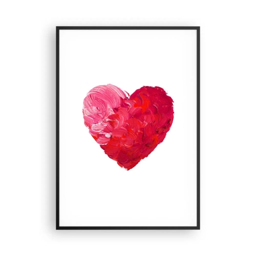 Plakát v černém rámu - All you need is love - 70x100 cm