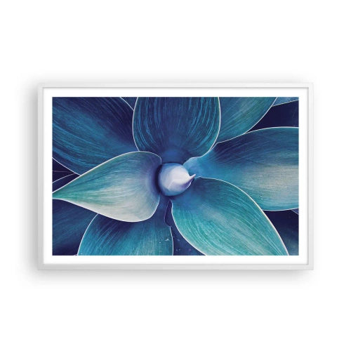 Plakát v bílém rámu - Namodralý od nebe - 91x61 cm