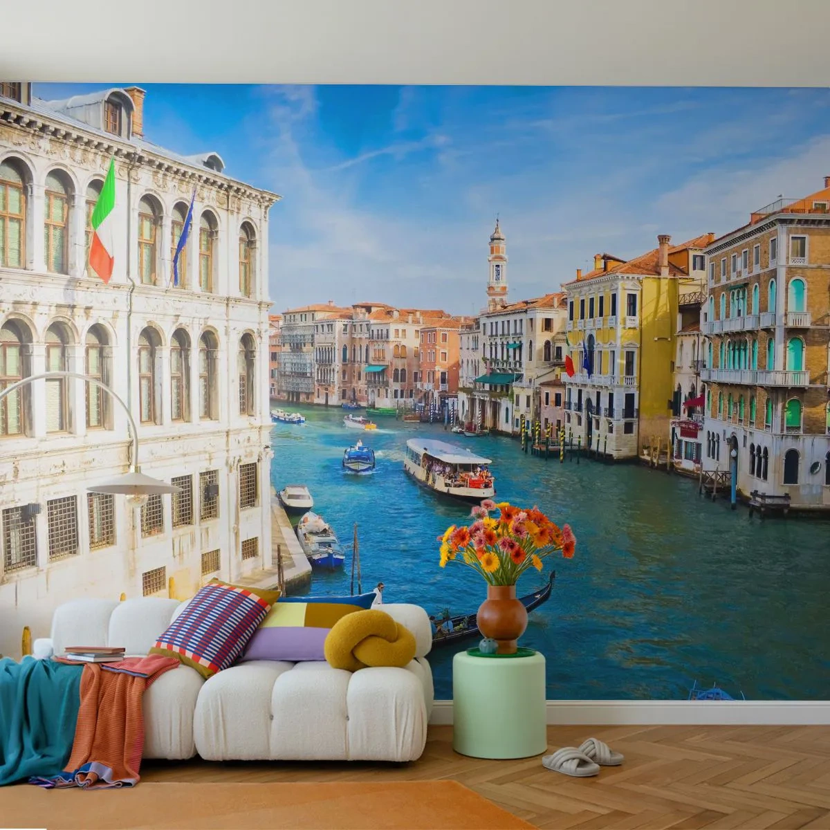 Fototapeta Samolepicí Deluxe Sticker - Doprava jediná na světě - Benátky, Architektura, Canal Grande - 100x70 cm