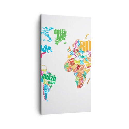 Obraz na plátně - Chci poznat všechny - 45x80 cm