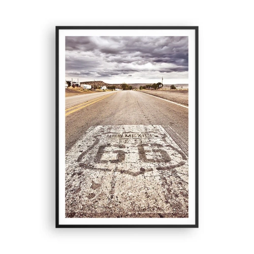 Plakát v černém rámu - Mother Road - americká legenda - 70x100 cm