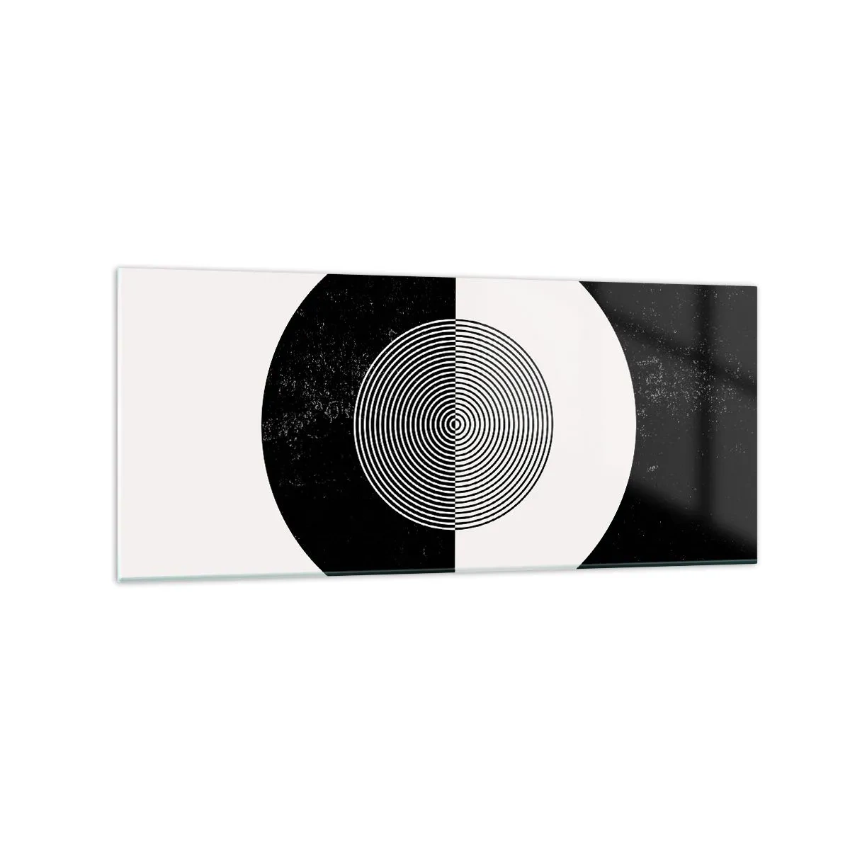 Obraz na skle - Harmonie v černé a bílé - 120x50 cm