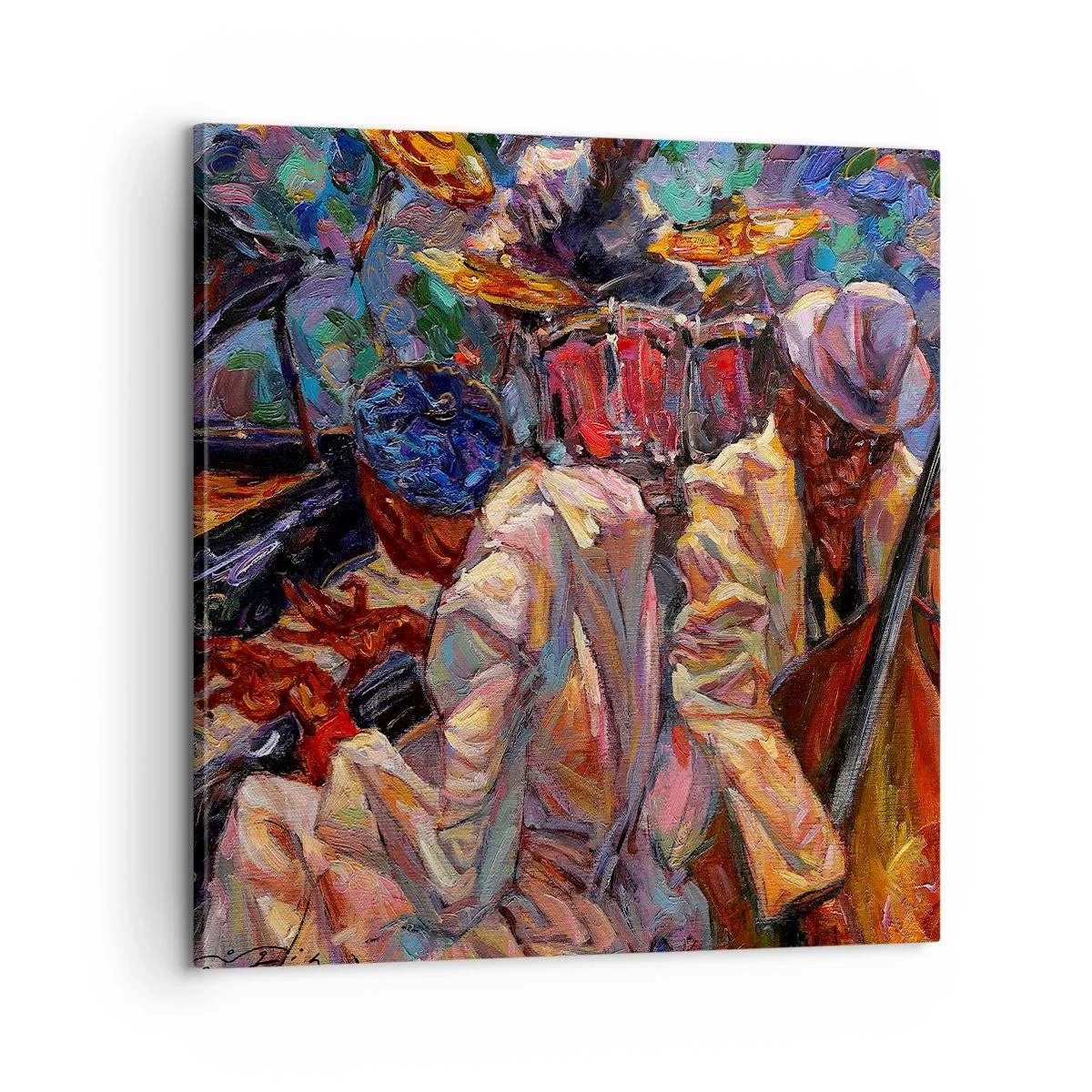 Obraz na plátně - V jednom rytmu - 60x60 cm