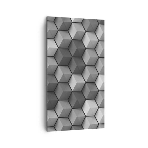 Obraz na plátně - Kubistické puzzle - 45x80 cm