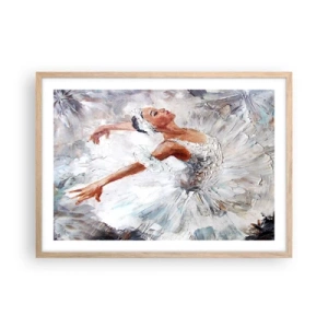 Plakát v rámu světlý dub - Jemná a lehká jako tyl - 70x50 cm