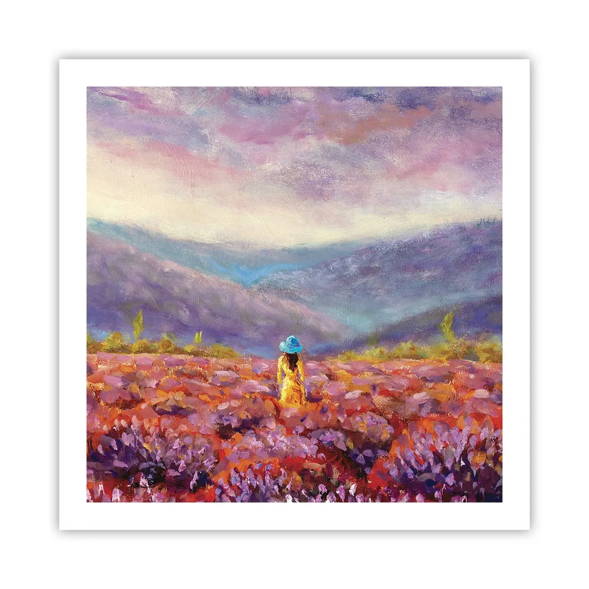 Plakát - V levandulovém světě - 60x60 cm