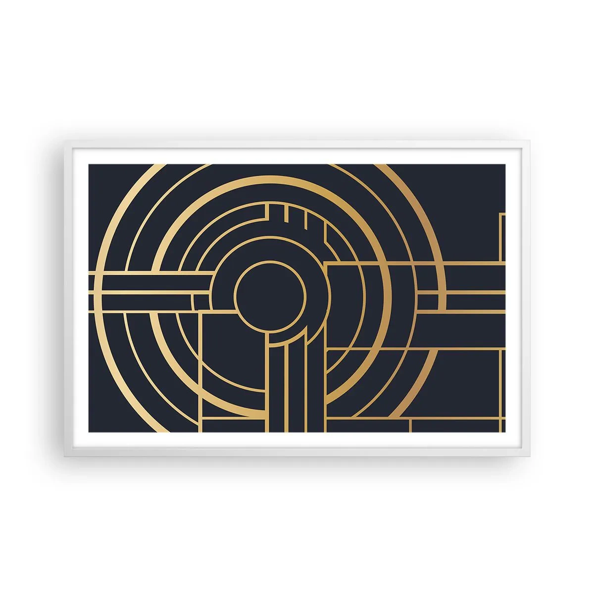 Plakát v bílém rámu - Obraty události - 91x61 cm