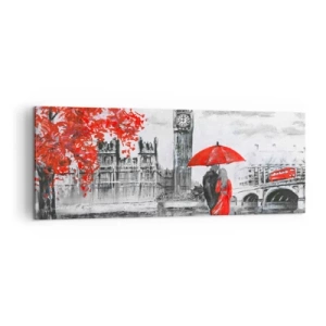 Obraz na plátně - Zamilování do Londýna - 140x50 cm
