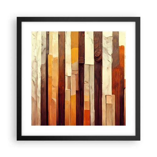 Plakát v černém rámu - Hymna lesních stromů - 40x40 cm