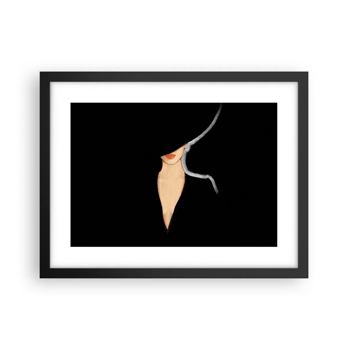 Plakát v černém rámu - Elegance a styl - 40x30 cm