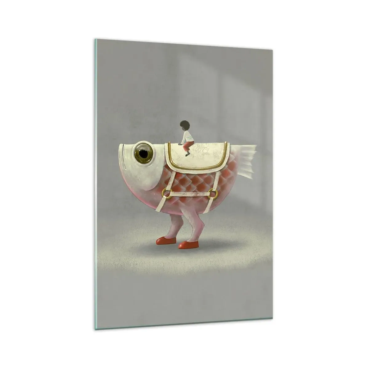 Obraz na skle - Rybí jezdec - 80x120 cm