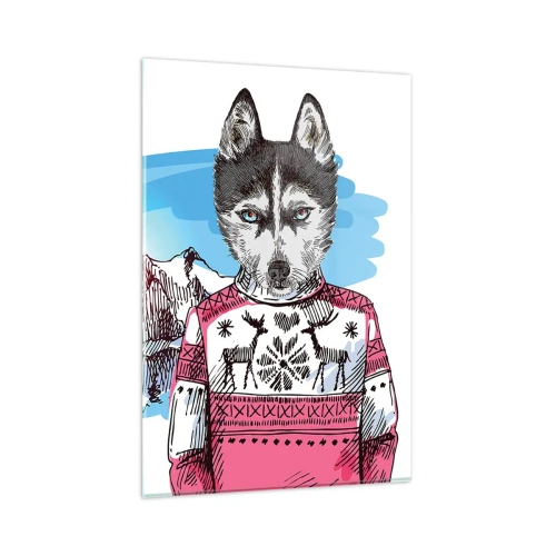 Obraz na skle - Vlk v ovčím rounu - 80x120 cm