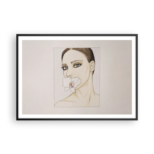Plakát v černém rámu - Symbol elegance a krásy - 100x70 cm